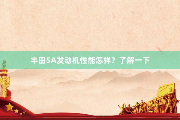 丰田5A发动机性能怎样？了解一下